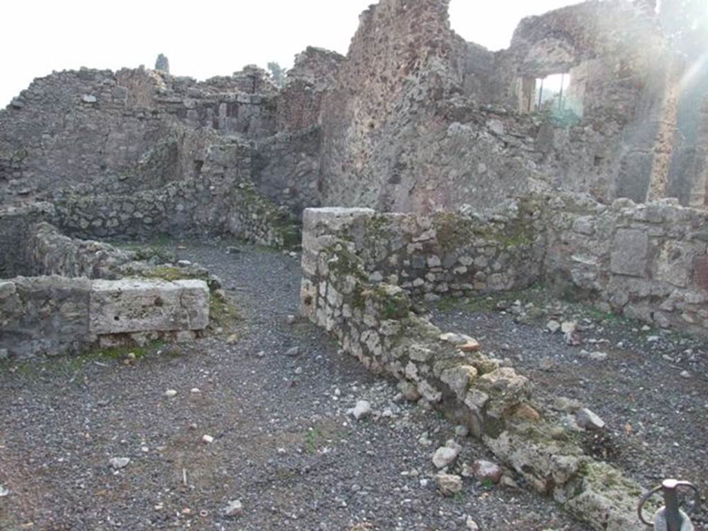 VIII.4.17 Pompeii. December 2007. Looking south through doorway into rear rooms of VIII.4.18.