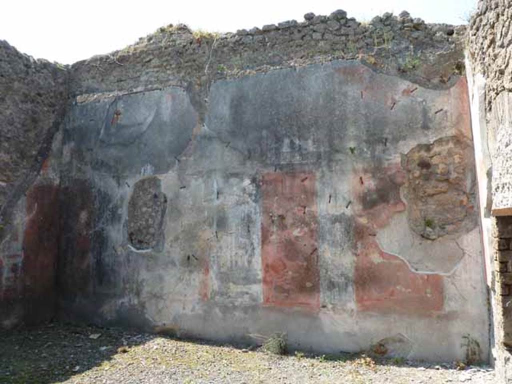 VIII.5.24 Pompeii. May 2010. Room 13, west wall.