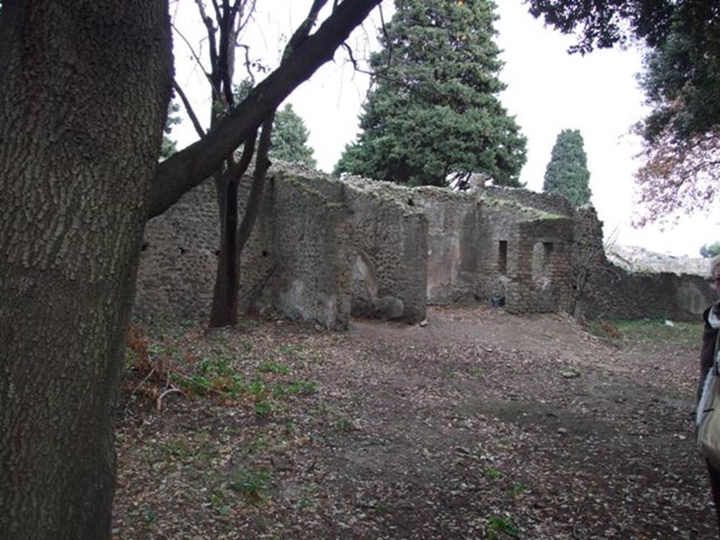 VIII.6.6 Pompeii.  Horticultural plot.  December 2007.  Looking north east towards entrance corridor and room on east of entrance.