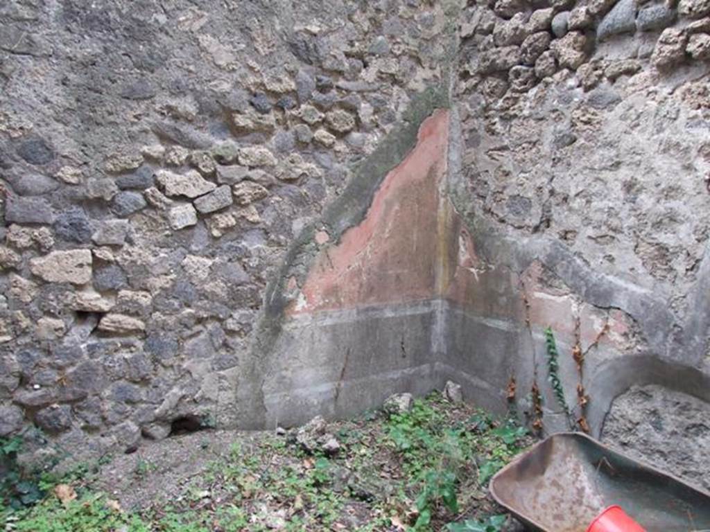 VIII.6.6 Pompeii. December 2007.  Second room in south west corner. South wall.