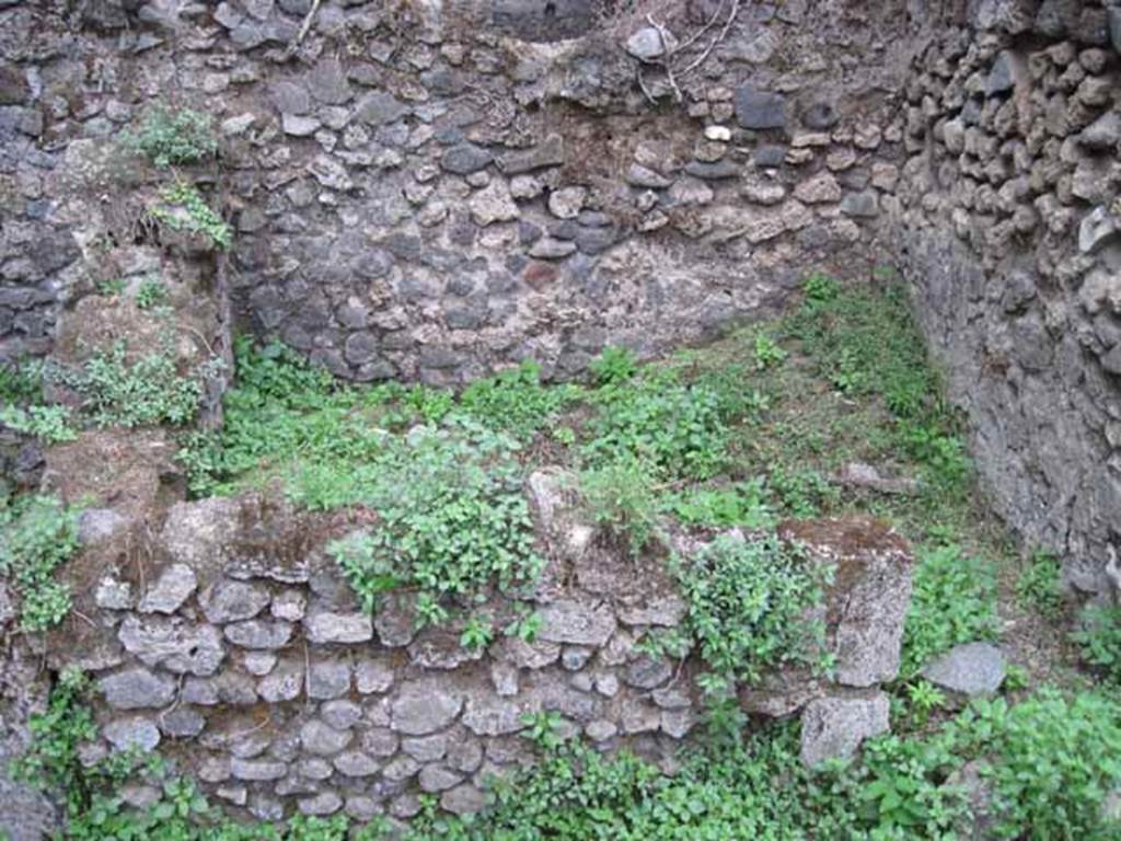 VIII.7.6 Pompeii. September 2010.  Room 1 of four, on west side of corridor, looking west toward rear. Photo courtesy of Drew Baker.
