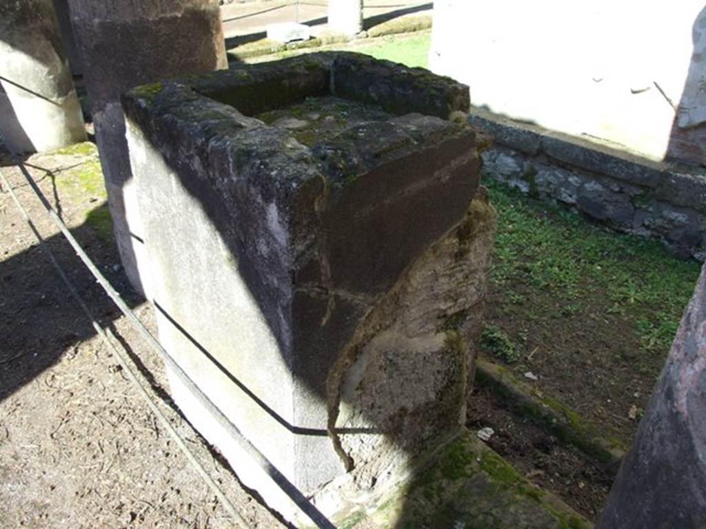 VIII.7.28 Pompeii. March 2009. Altar at north end of west portico. 