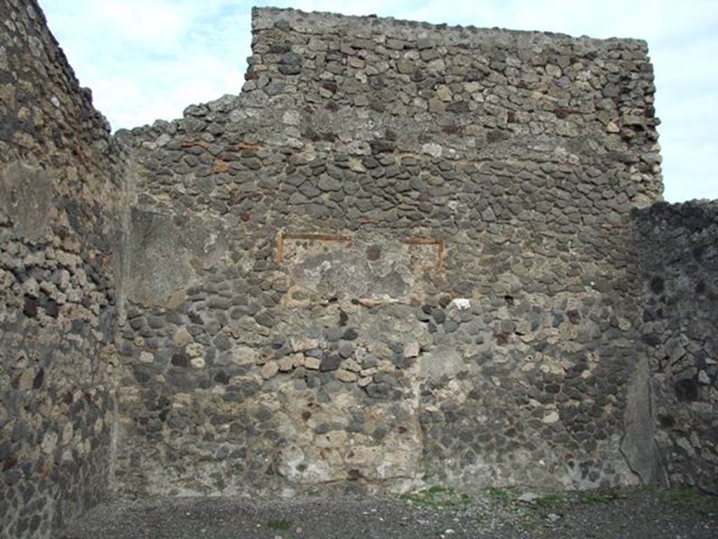 IX.2.3 Pompeii. December 2007. Looking towards east wall of shop.