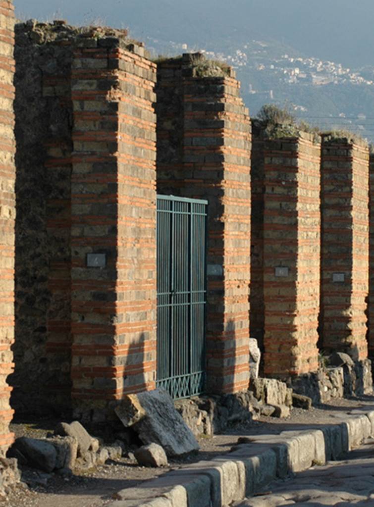 IX.4.5 Pompeii. December 2009. Entrance from Via Stabiana, between shops.