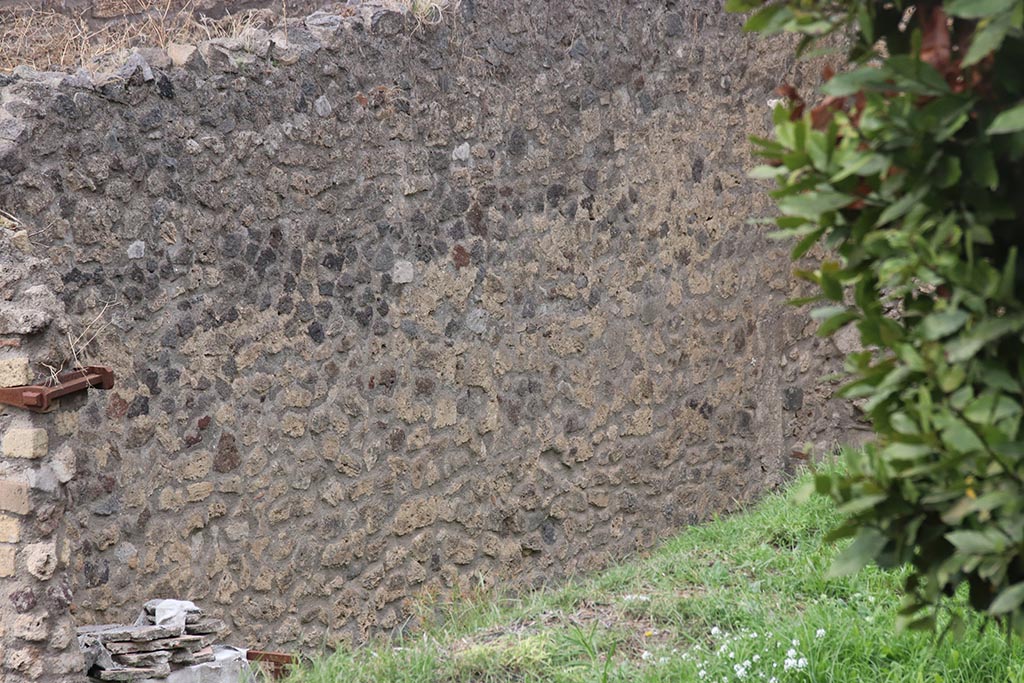 IX.7.12, 14 or 16 (?) Pompeii. October 2024. Garden area “e”, west wall. Photo courtesy of Klaus Heese.