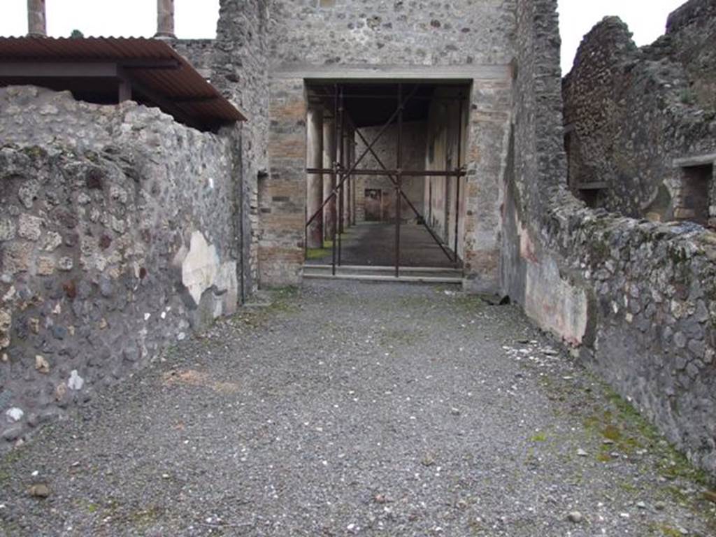 IX.8.6 Pompeii. March 2009.   Room 54, Tablinum of IX.8.3 . ,Looking south towards West Portico of IX.8.6