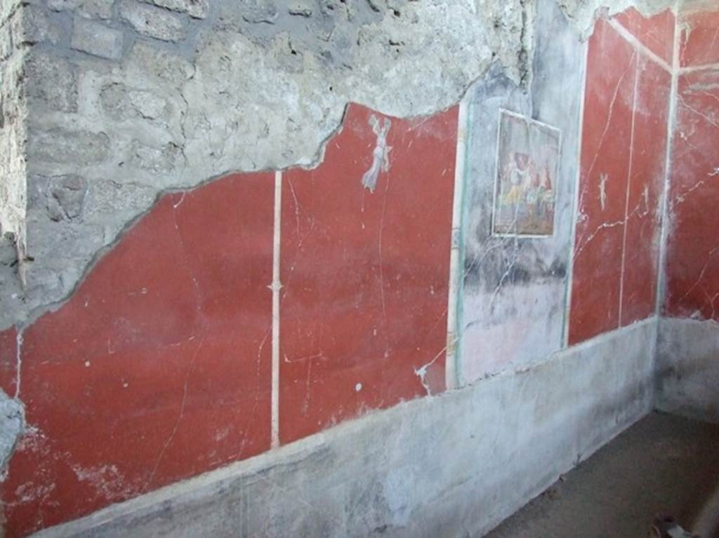 IX.12.6 Pompeii. March 2009. Room “m”, west wall.