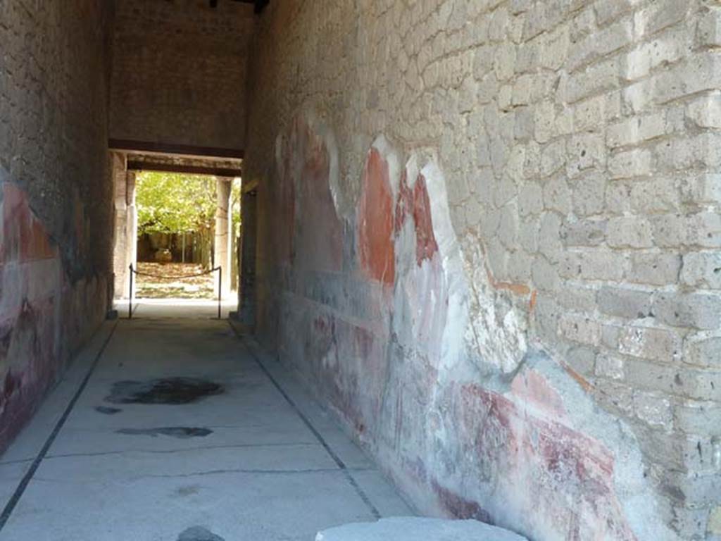 Villa San Marco, Stabiae, September 2015. Corridor 11, west wall.