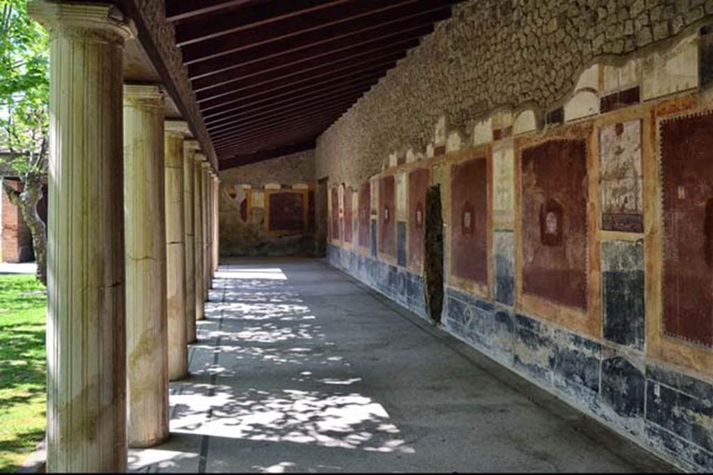 Villa San Marco, Stabiae, April 2018. Room 20, looking north along east portico. Photo courtesy of Ian Lycett-King. Use is subject to Creative Commons Attribution-NonCommercial License v.4 International.
