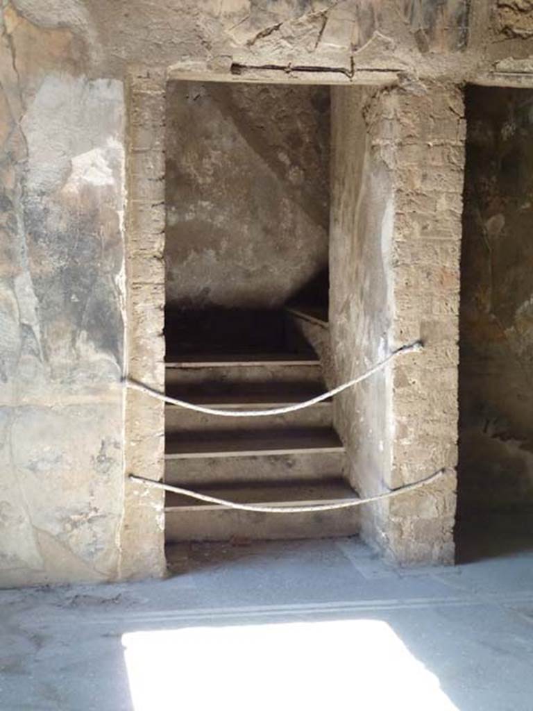 Villa San Marco, Stabiae, September 2015. Area 33, stairs to upper floor.