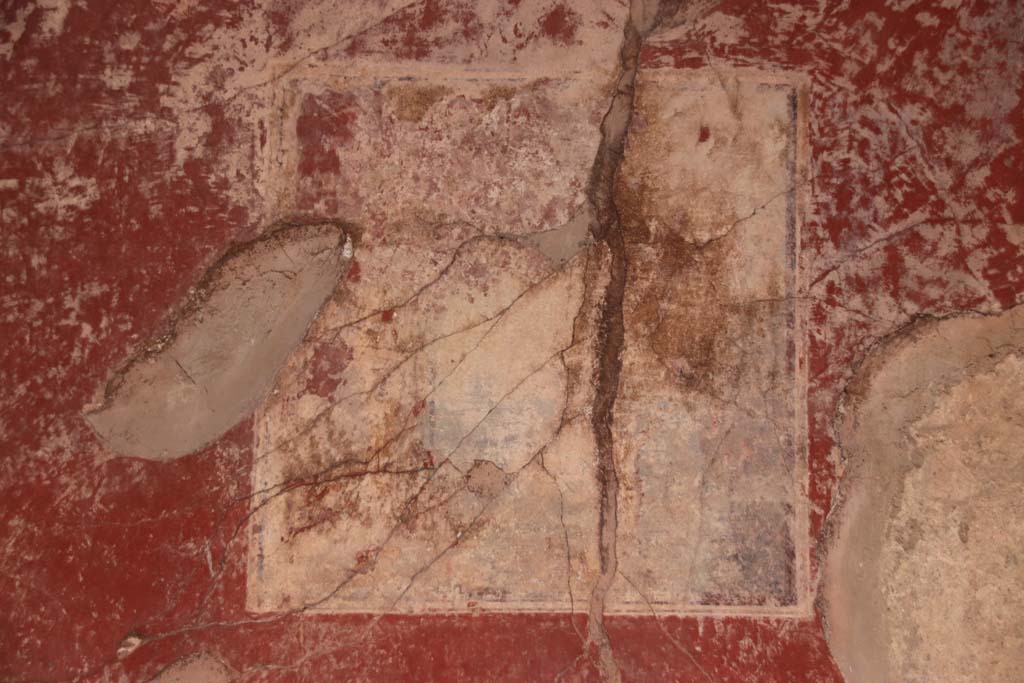 Villa San Marco, Stabiae, October 2020. Room 25, central wall painting from north wall. Photo courtesy of Klaus Heese.