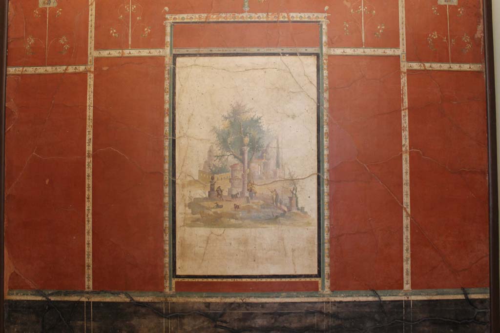 Villa Agrippa Postumus, Boscotrecase. July 2017. Room 16, north (rear) wall, in Naples Archaeological Museum.
Foto Annette Haug, ERC Grant 681269 DÉCOR.
