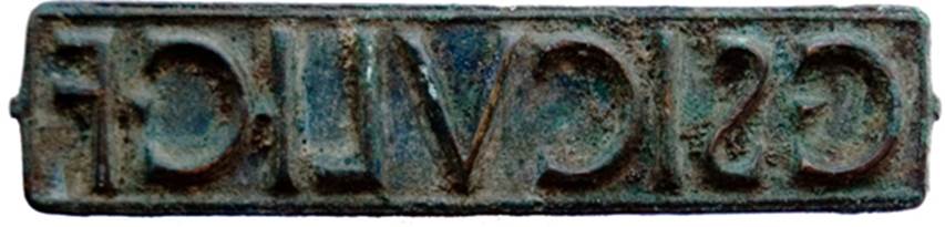 Torre Annunziata, Villa of C. Siculius. Bronze seal of C Siculi C F.
Now in Naples Archaeological Museum. Inventory number 4761.
Photo: V. Marasco. Oplontis Project e-book (FIG. 3.13a). See https://hdl.handle.net/2027/fulcrum.8049g5702 
