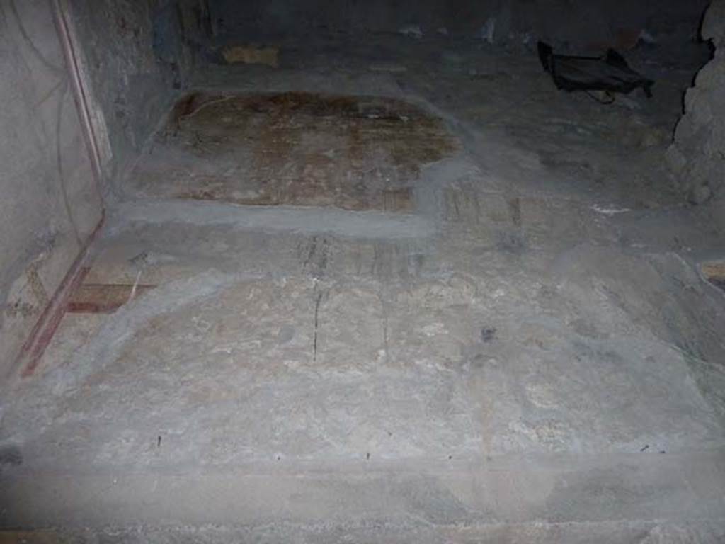 Oplontis, September 2015. Room 1, upper west wall with remains of painted decoration.