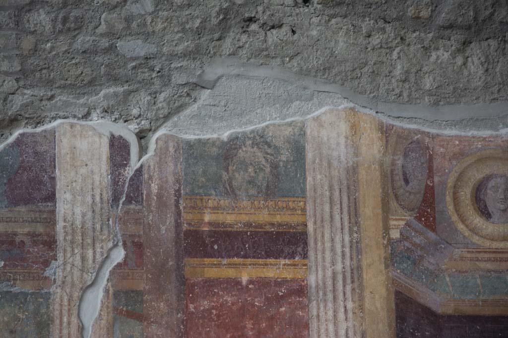 Oplontis Villa of Poppea, March 2019. Room 5, upper west wall at south end.
Foto Annette Haug, ERC Grant 681269 DÉCOR.
