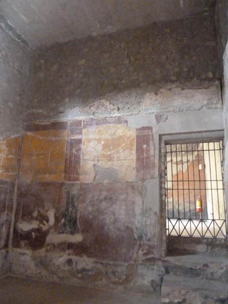 Oplontis, September 2015. Room 18, east wall with doorway to room 17.