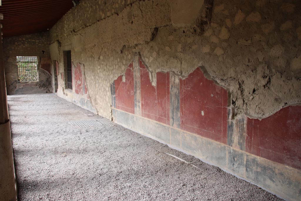 Oplontis Villa of Poppea, May 2024. Portico 40, looking south along west side. Photo courtesy of Klaus Heese.