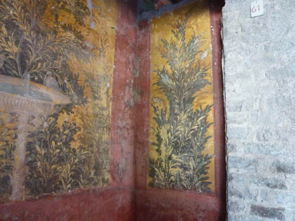 Oplontis, May 2011. Room 61, looking through window from room 65 towards south wall and south-west corner. Photo courtesy of Buzz Ferebee. 
