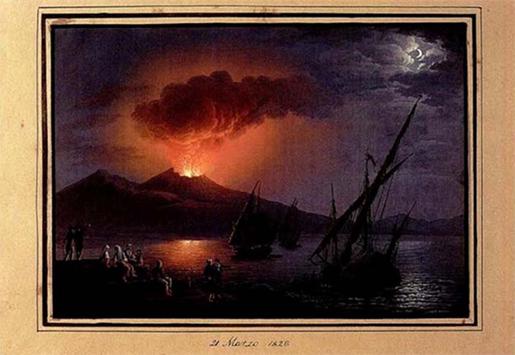 Vesuvius Eruption March 21 1828 by Michela de Vito.