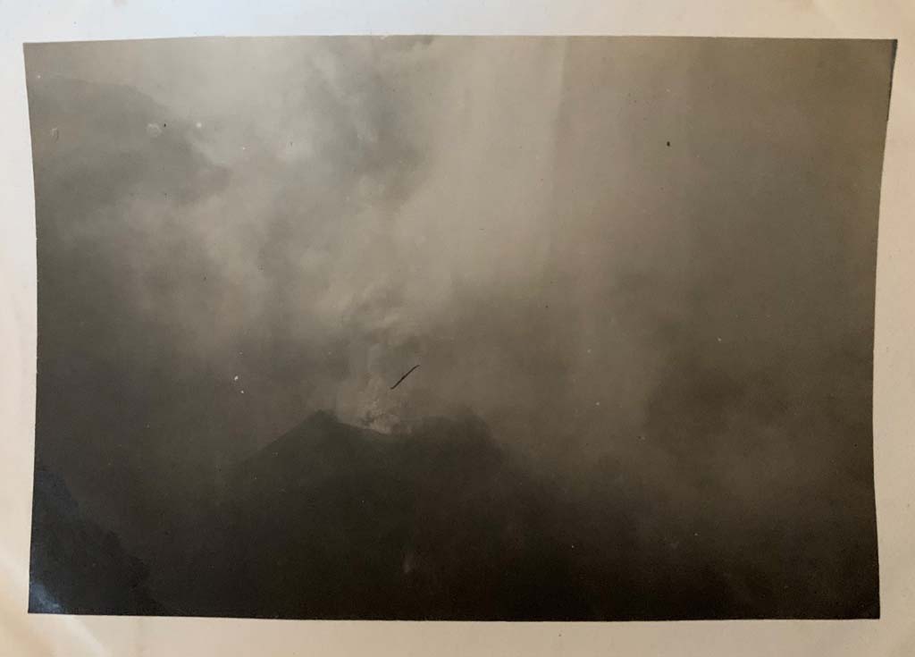 Vesuvius. March 1922. Photo courtesy of Rick Bauer.