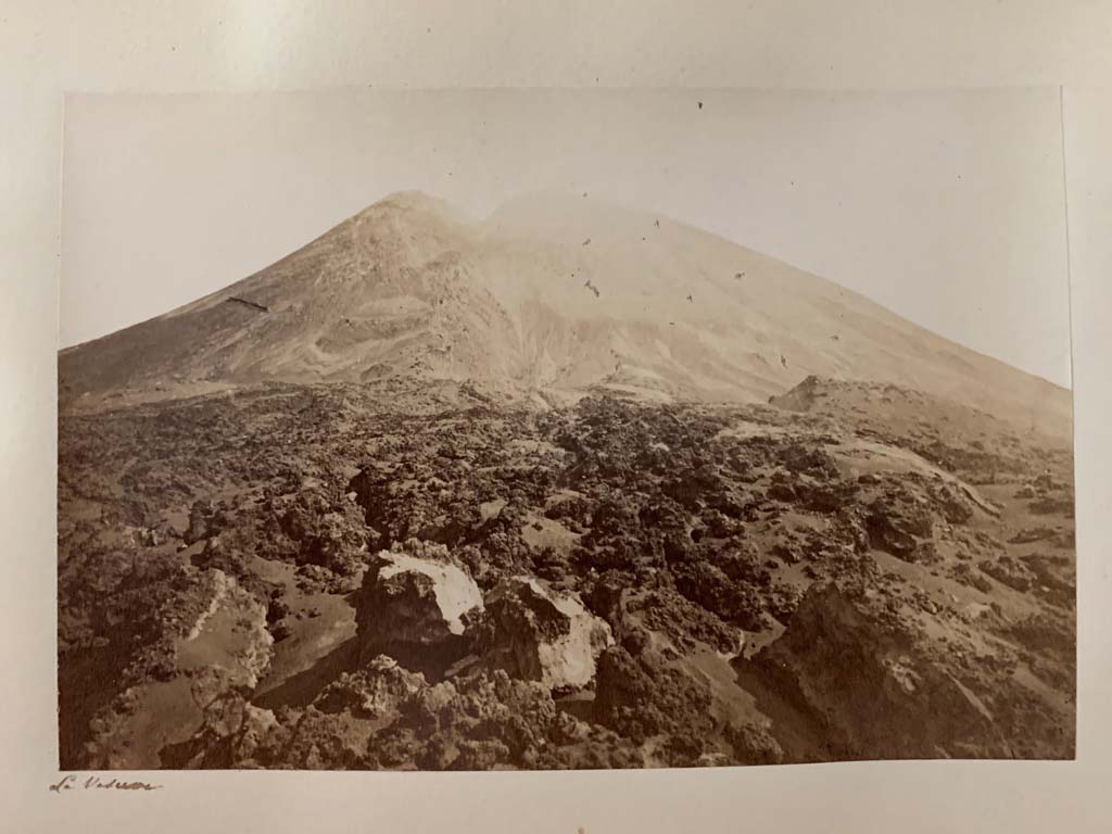 Vesuvius. From an Album by M. Amodio, c.1880, entitled “Pompei, destroyed on 23 November 79, discovered in 1748”.
Photo courtesy of Rick Bauer.
