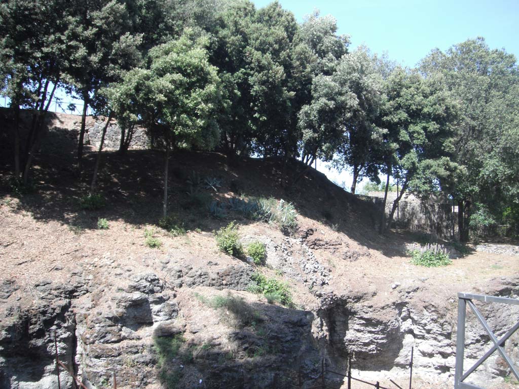 VIII.2.30 Pompeii, June 2012.  
Looking north towards rear of Triangular Forum, continuation from above photo. Photo courtesy of Ivo van der Graaff.

