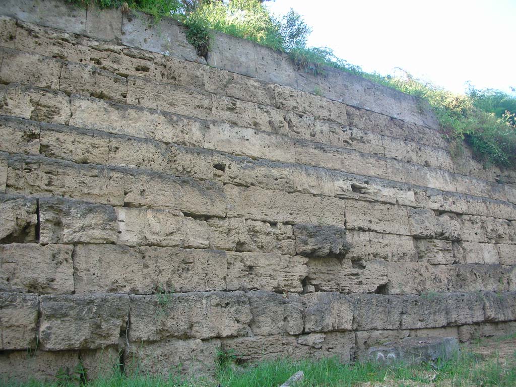 City Walls on south side, Pompeii. May 2010. Detail of City Wall on west side of Nocera Gate. Photo courtesy of Ivo van der Graaff.