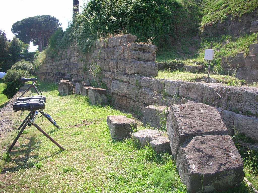 Porta Nocera, Pompeii. May 2010. Looking west along City Wall. Photo courtesy of Ivo van der Graaff.