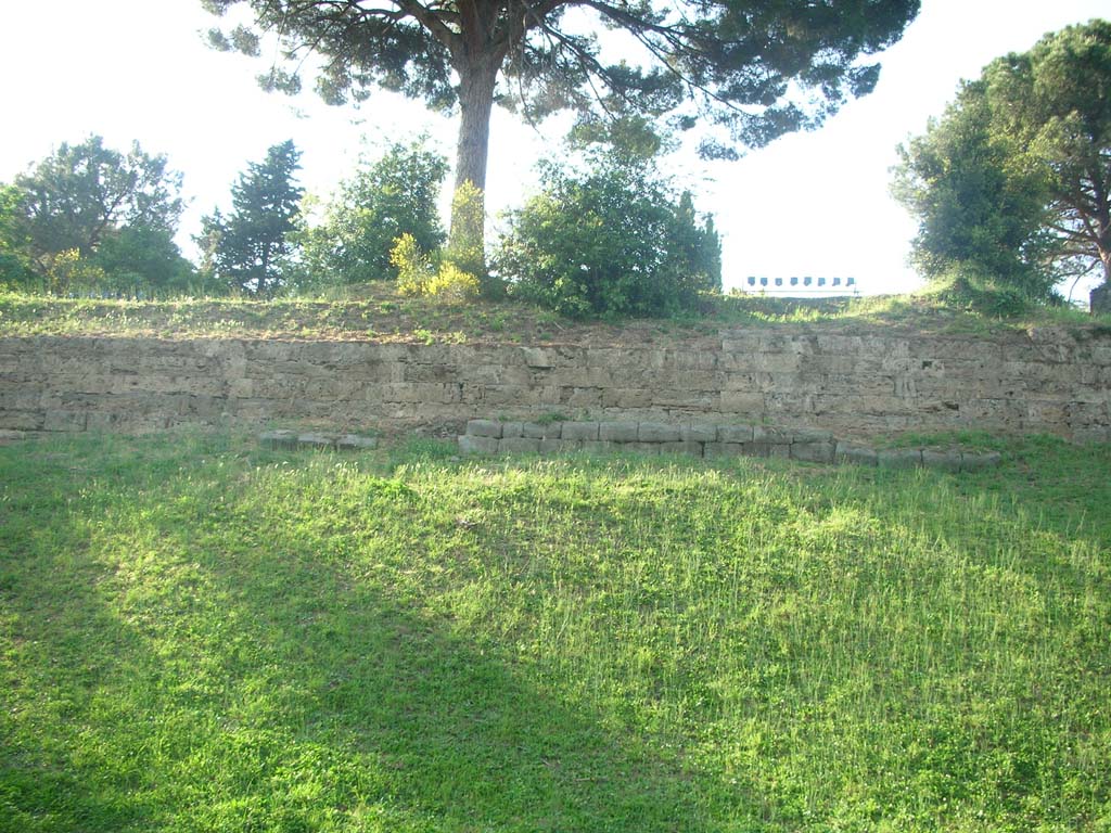 City walls near Tower III, Pompeii. May 2011. Looking north. Photo courtesy of Ivo van der Graaff.

