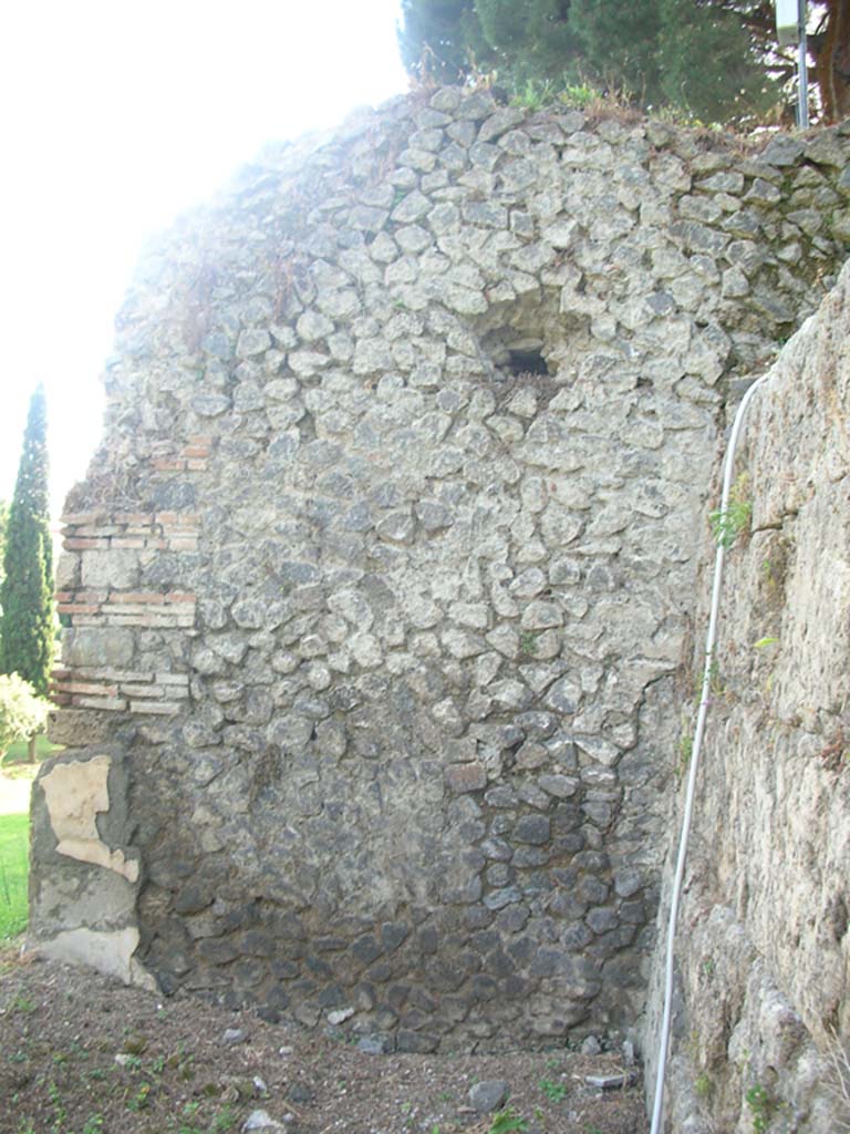 Tower III, Pompeii. May 2010. 
Looking west towards east side of Tower. Photo courtesy of Ivo van der Graaff.
